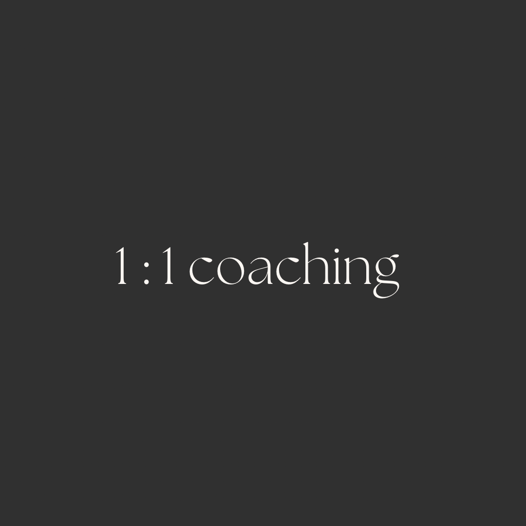 1:1 Coaching Program